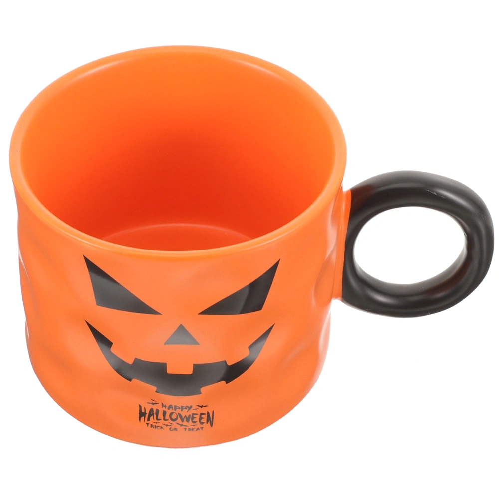 2pcs Pumpkin Milk Cup Halloween Water Mug Ceramic Coffee Mug Tea Mug with Handle