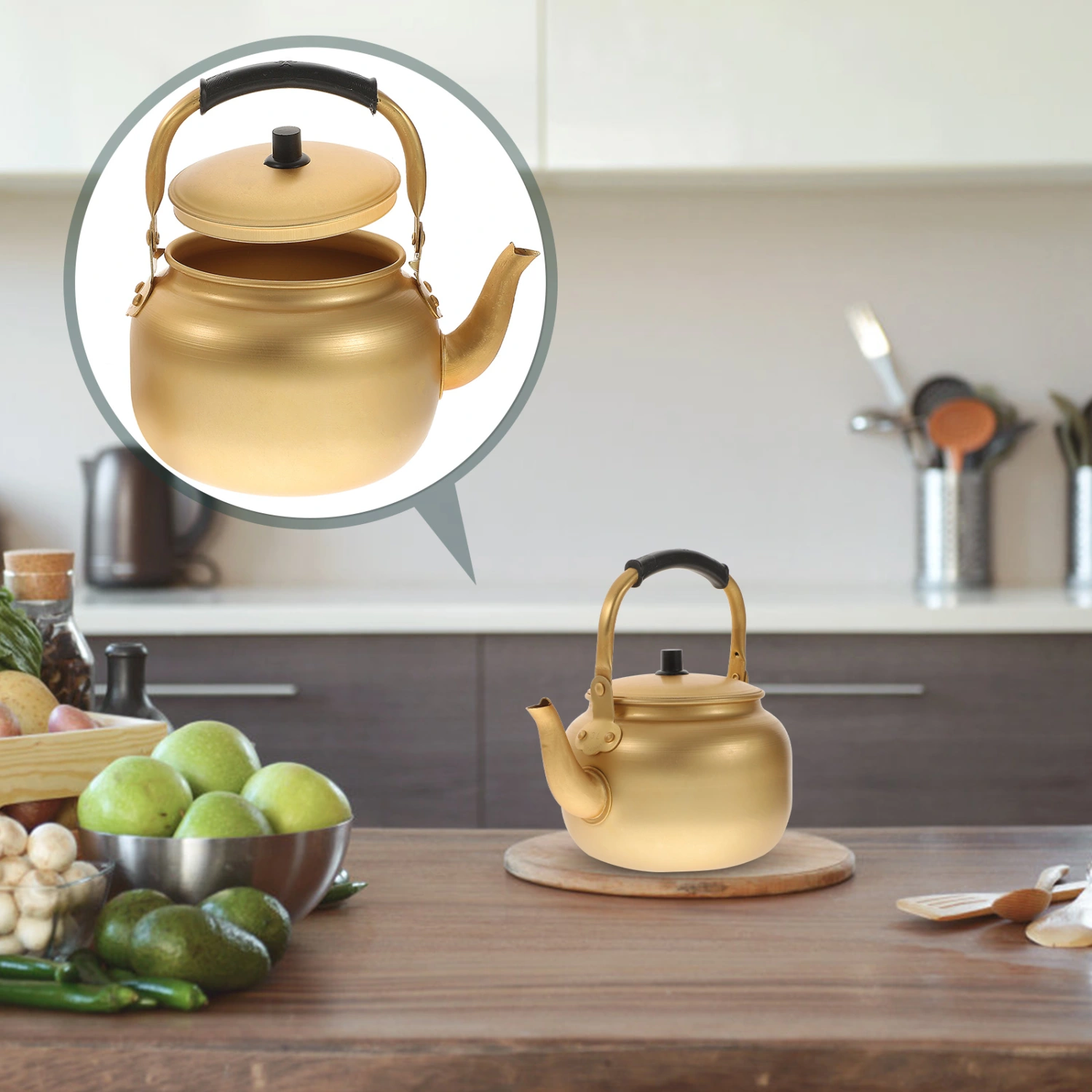 1pc Tea Kettle Water Kettle Boiling Kettle Water Heating Kettle Filterable Teapot