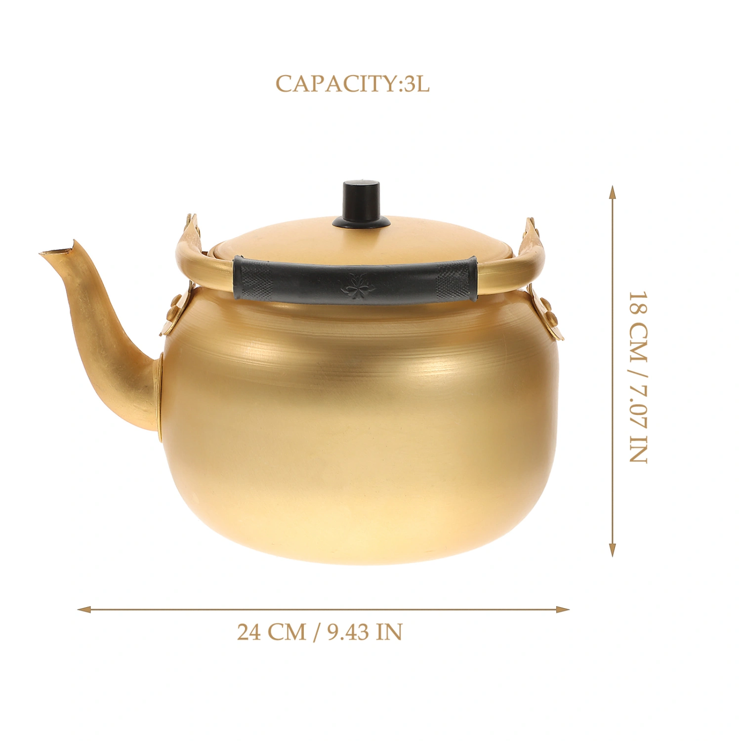 1pc Tea Kettle Water Kettle Boiling Kettle Water Heating Kettle Filterable Teapot