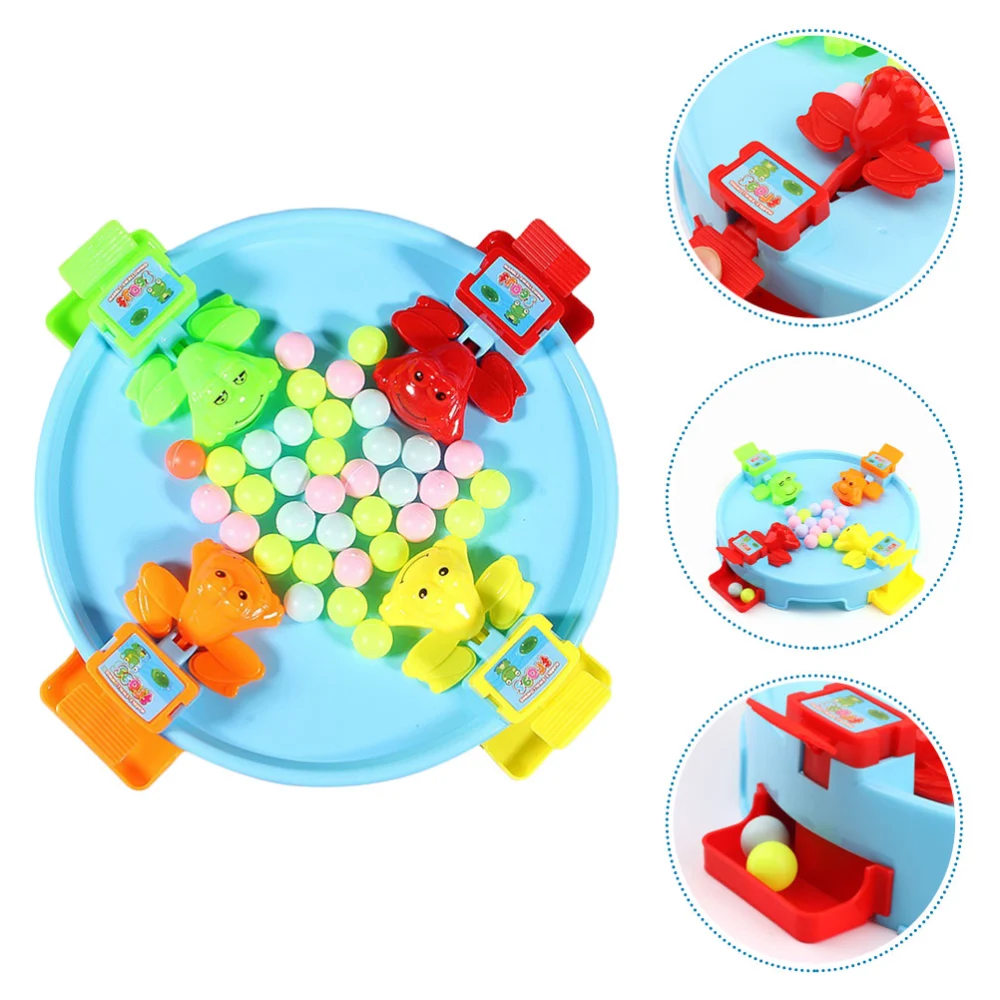 1 Set Educational Frogs Swallowing Beads Toy Casual Eating Beans Board Game Toy