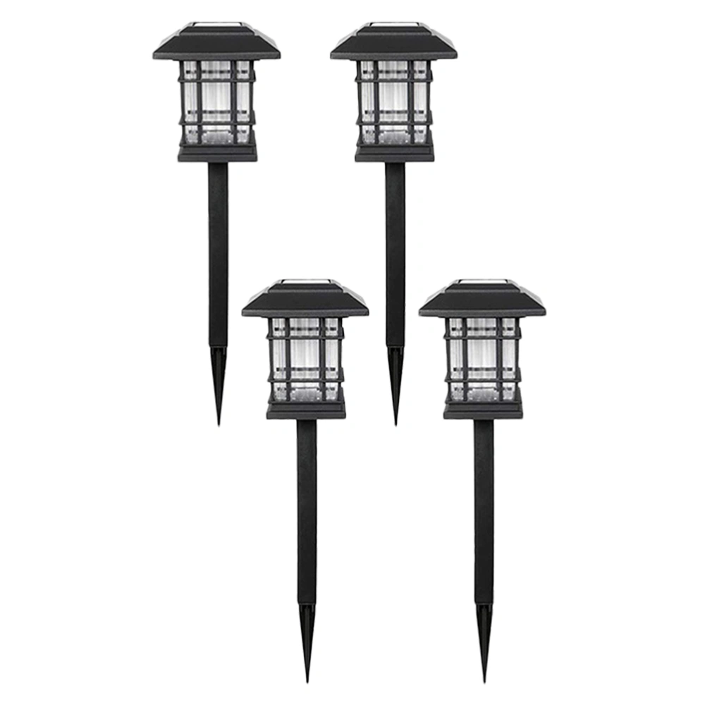 1 Set 4Pcs Solar LED Yard Lawn Lights Practical Outdoor Landscape Lights