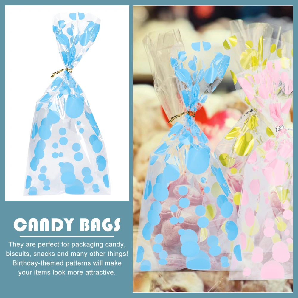 100Pcs Decorative Candy Pouches Birthday Treat Holders Party Favor Bags