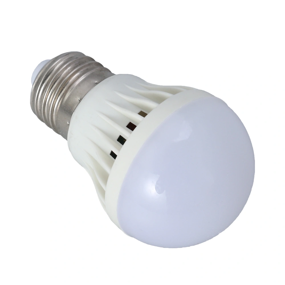 White Light LED Bulb E27 Saving Energy Emergency Voice Control Light and Household Lighting Bulbs (3W)