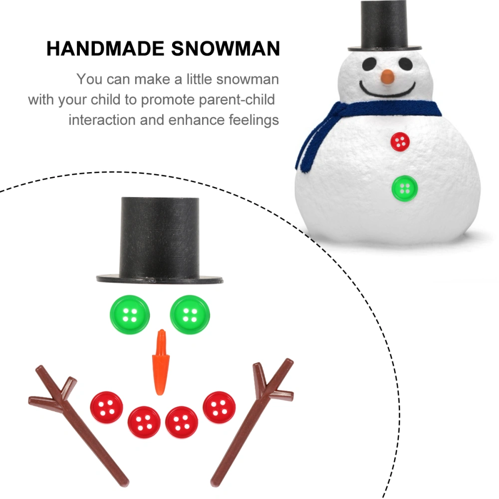 50 Sets Handmade DIY Snowman Kit Snowman Craft Children Xmas Gift Decor