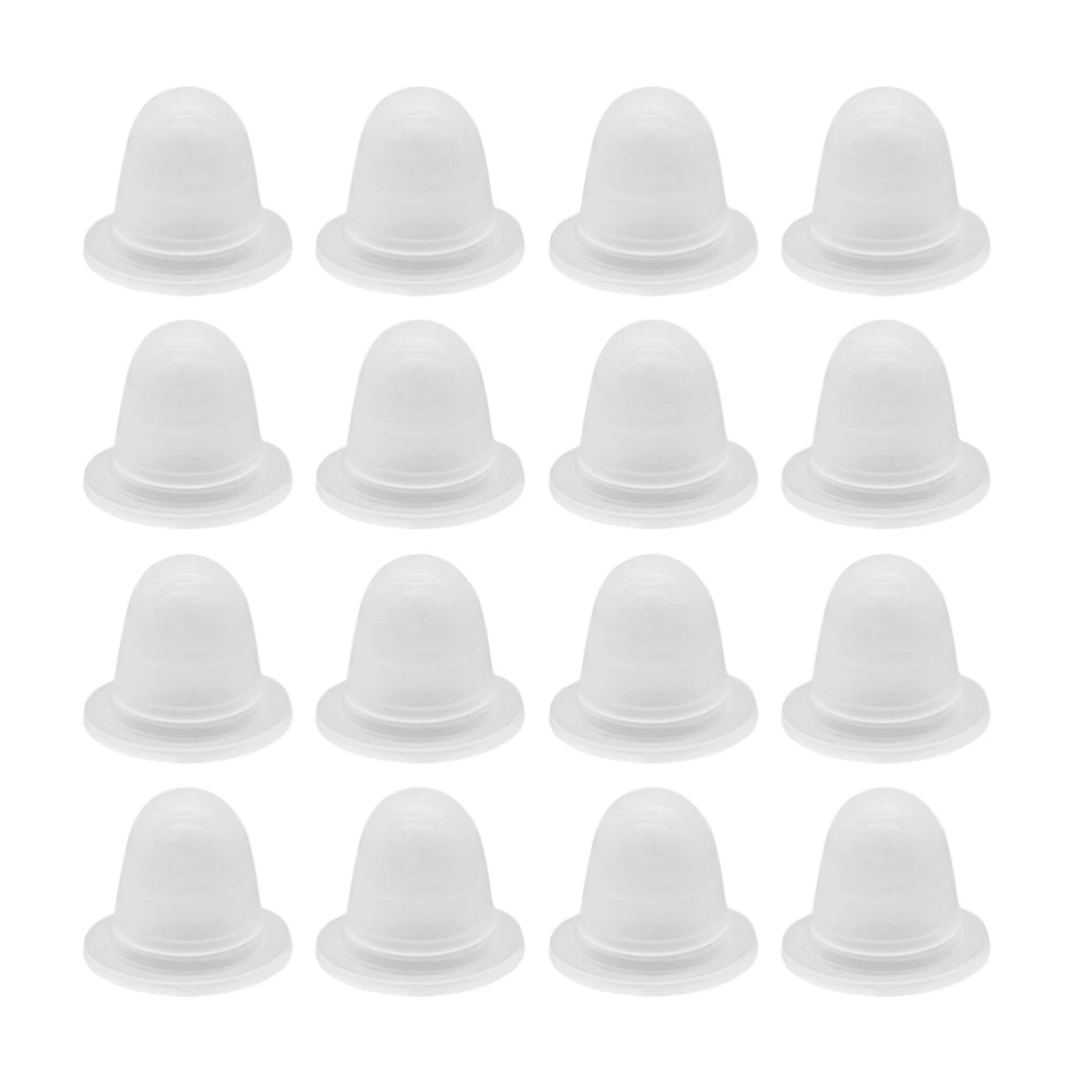 200pcs Ink Cup Semi-permanent Ink Cup Silicone Ink Cup U Shaped Ink Cup (Large Size)