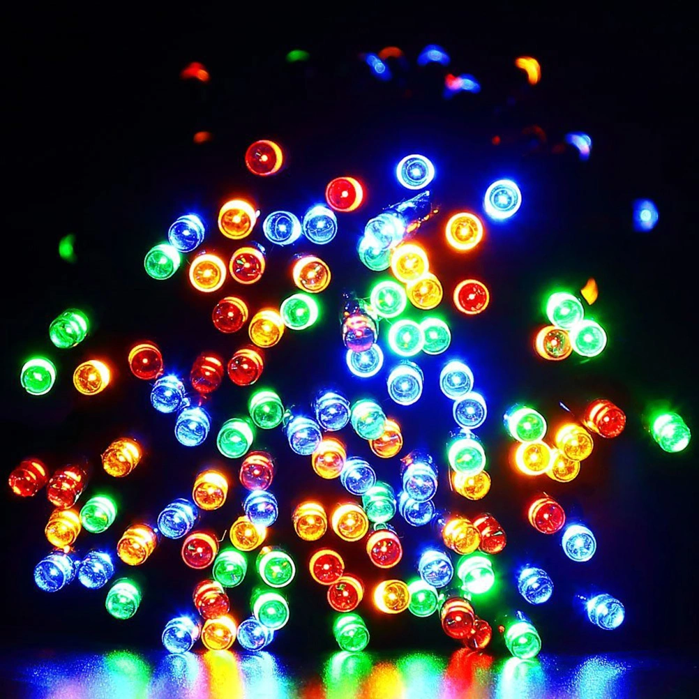 6.5m 30 LED Solar String Lights Outdoor Waterproof Fairy Lights for Home Christmas Wedding Birthday Party Decoration with Solar Panel (Multicolor Light)