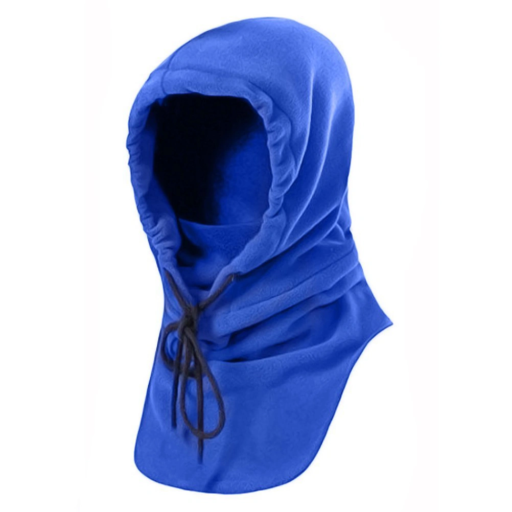 Windproof Hat Thickened Ski Face Mask Fleece Hood Sports Mask for Riding Skiing Mountaineering (Royal Blue)
