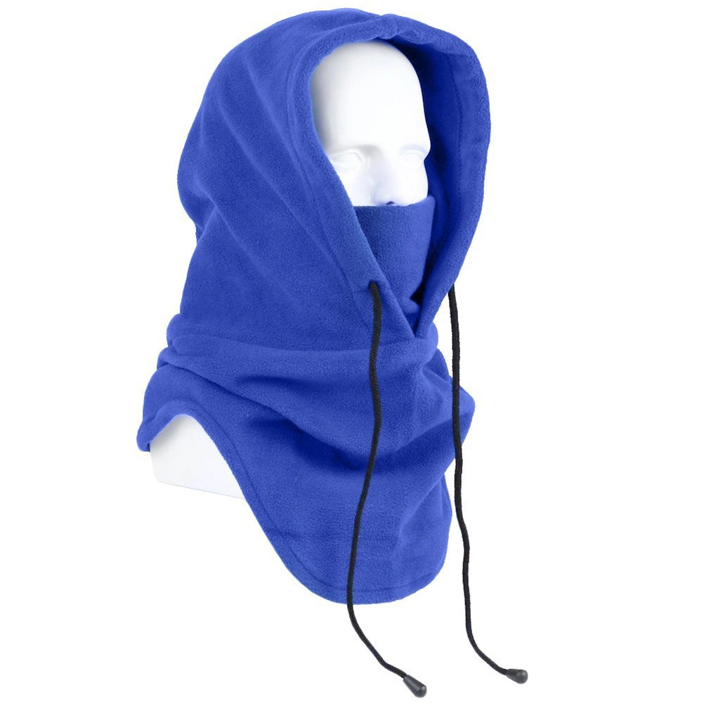 Windproof Hat Thickened Ski Face Mask Fleece Hood Sports Mask for Riding Skiing Mountaineering (Royal Blue)