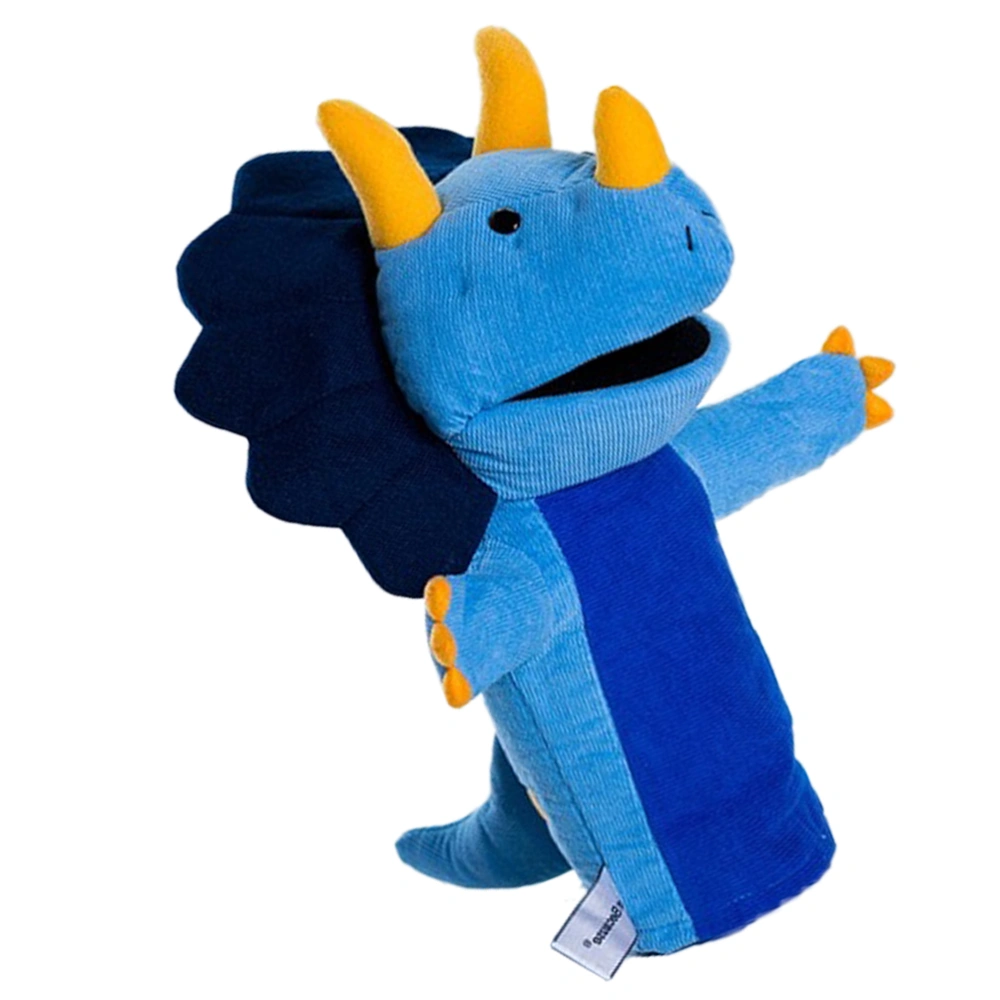 Cloth Plush Triceratops Toy Animal Doll Toy Festival Birthday Gift Pacifying Doll Blue