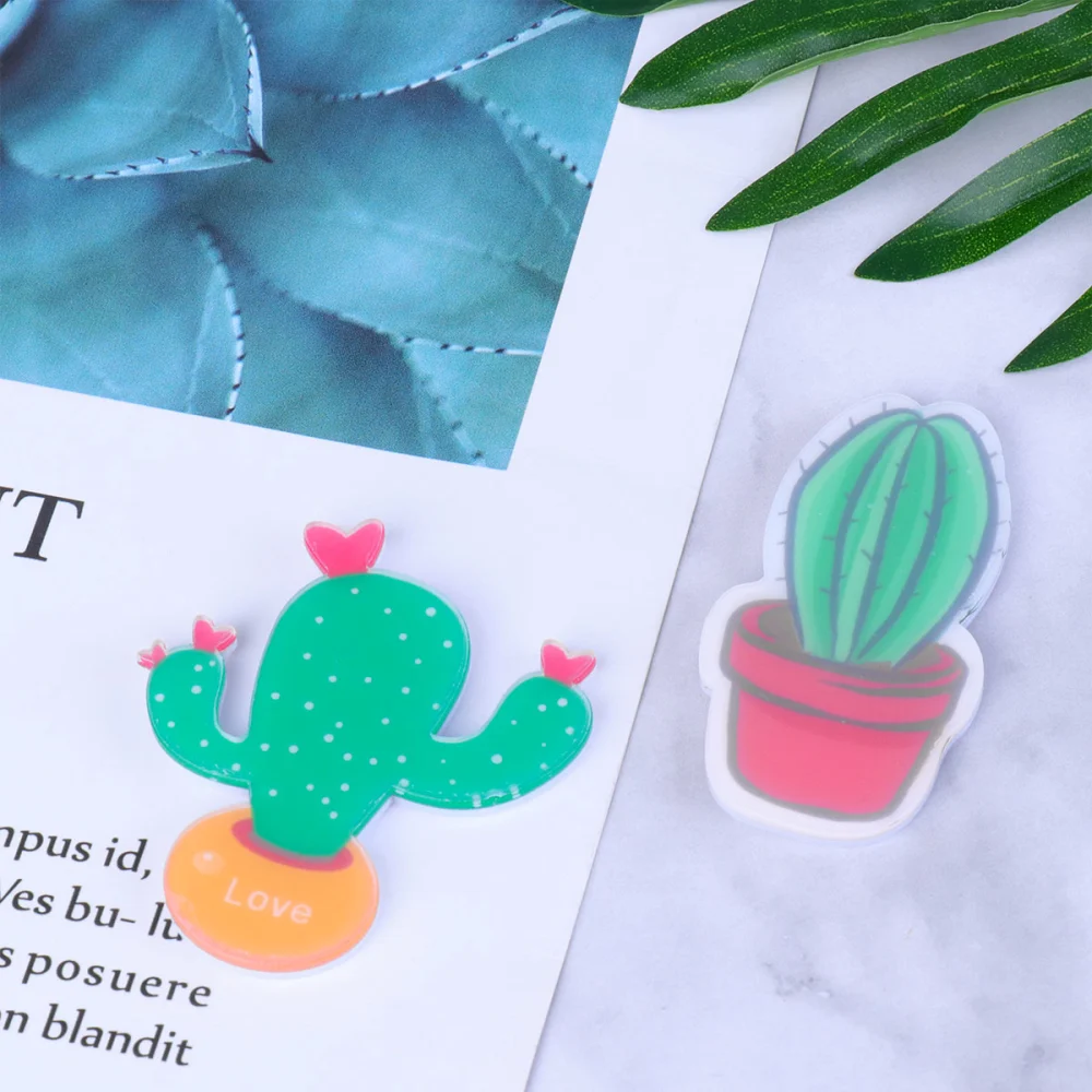 10pcs Cartoon Succulent Fridge Magnets Creative Magnetic Sticker Decorative Refrigerator Magnet (Random Pattern)