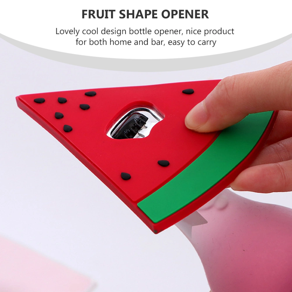 2pcs Bottle Opener Cartoon Fruit Pineapple Watermelon Supple Beer Bottle Opener