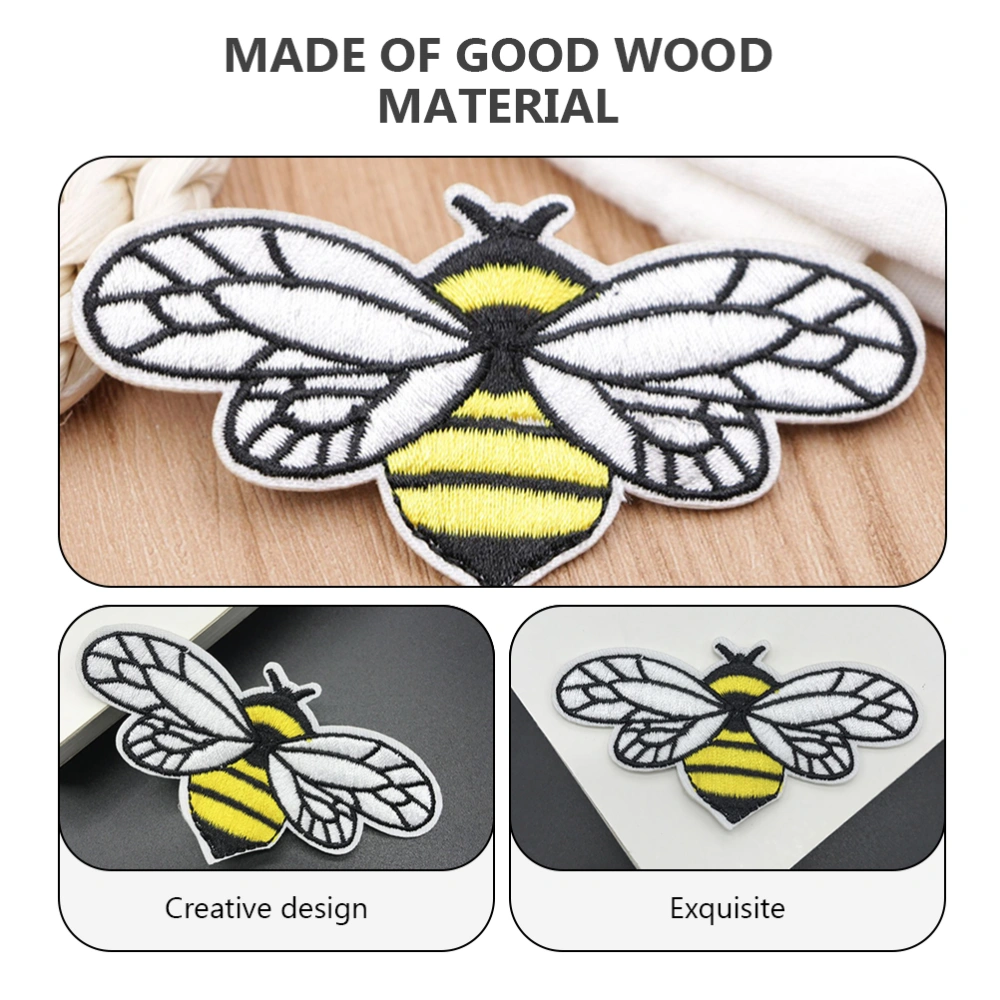 10pcs Cartoon Bee Sewing Patches Decorative Cloth Applique for Jeans Bags