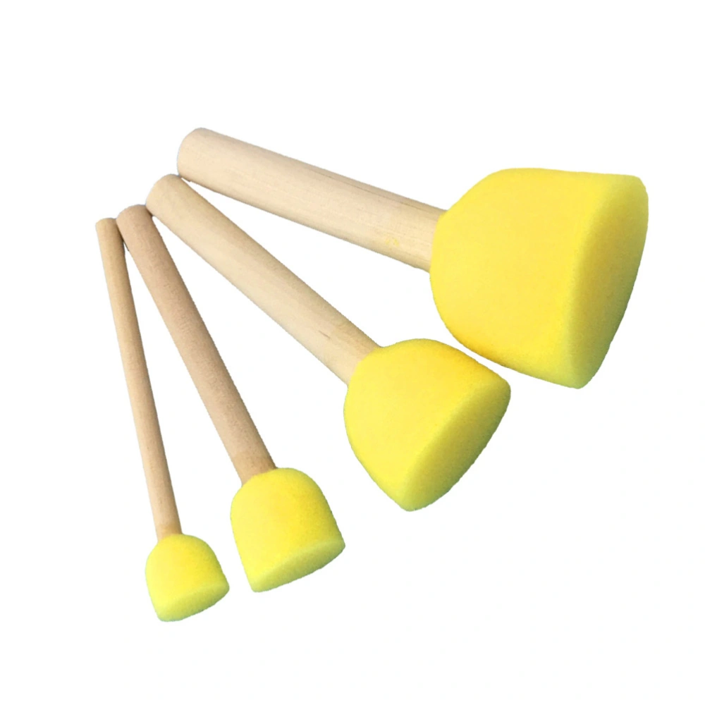 10 Packs(4pcs/Pack) Assorted Size Round Sponges Brush Set Kids Painting Tools Stippler - 1.5cm/2.0cm/3.0cm/4.0cm