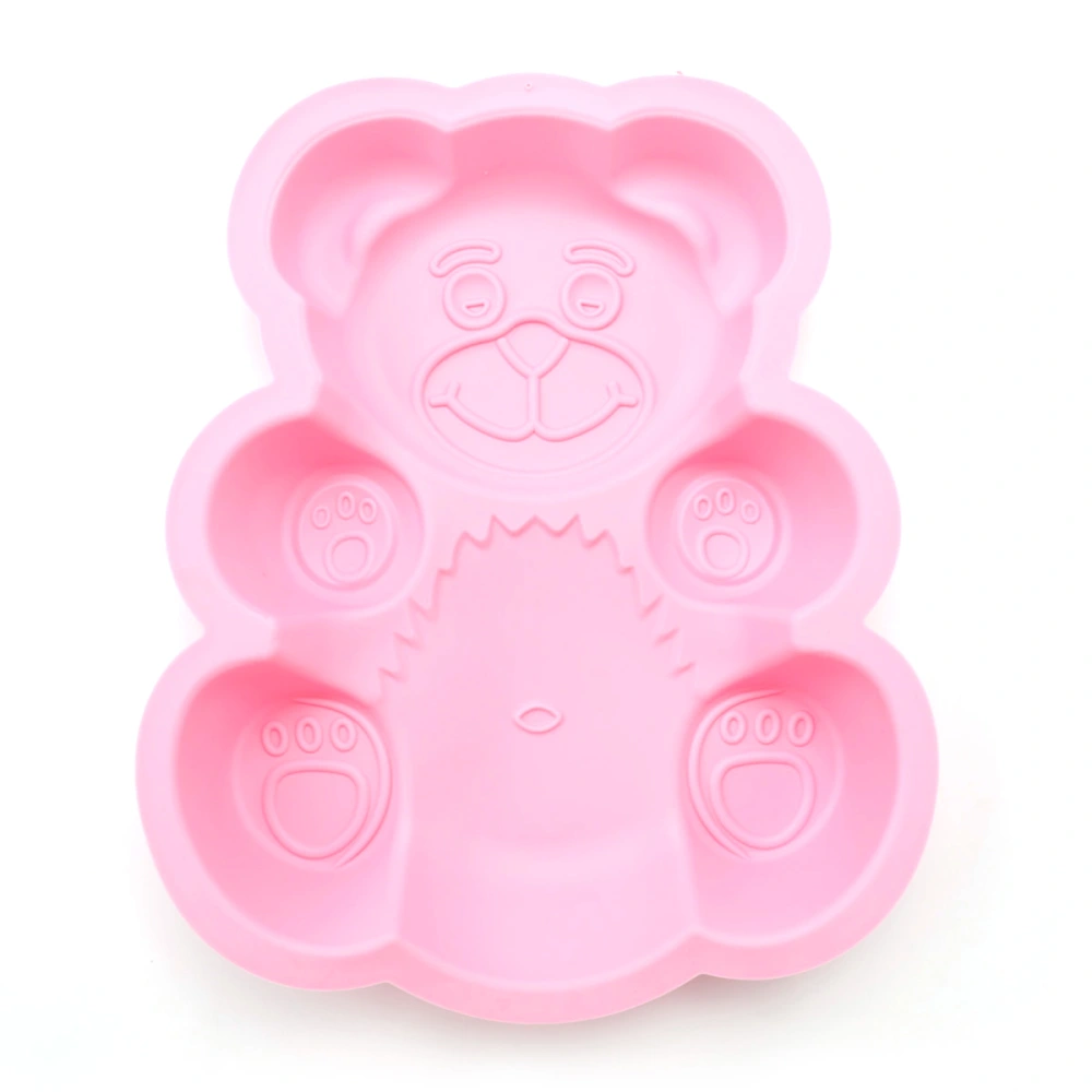 Little Bear Shape Chocolate Candy 3D Silicone Mold Women Relief Decoration Fondant Mould