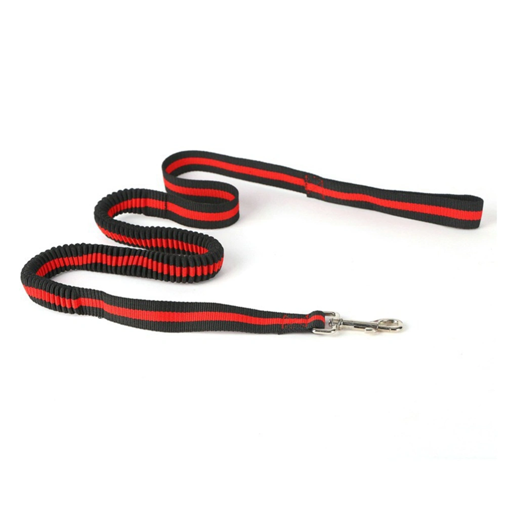 Hands Free Waist Pet Leash Elastic Dog Bungee Leash for Pets Running Hiking Jogging Waking (Red）