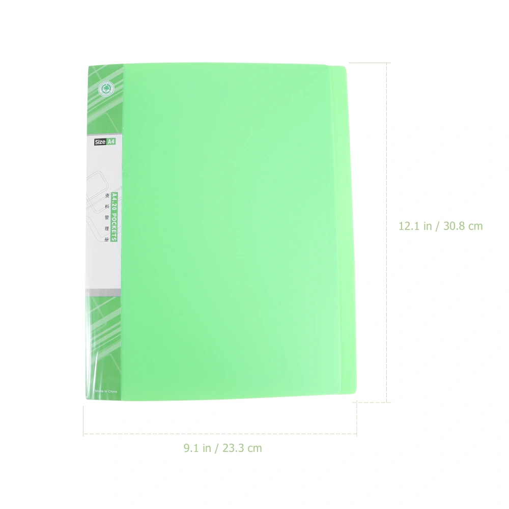 Folder Insert A4 Folder 20 Pages Information Booklet Test Paper Booklet(Green)