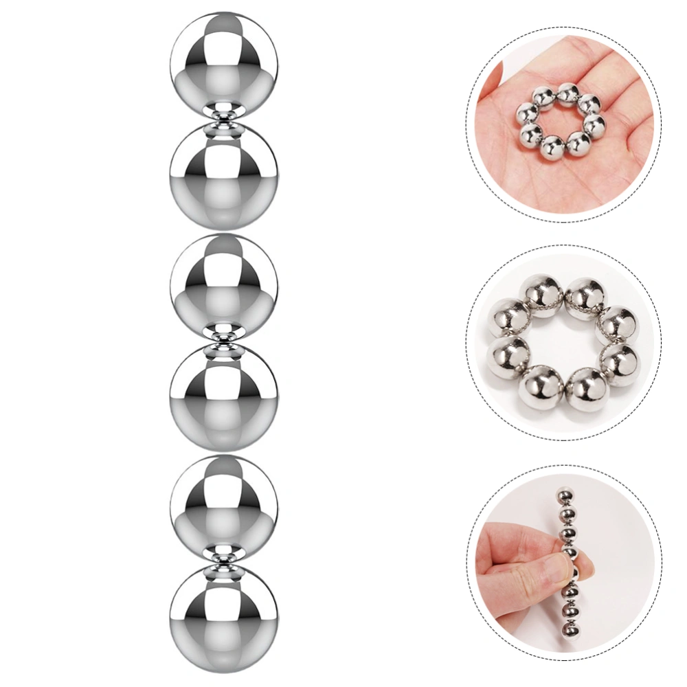 6Pcs Magnetic Clamps Balls Sex Breast Clips Labia Stimulating Toy