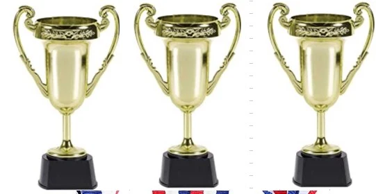 Plastic Mini Trophies Award Trophy Cups Competition Reward Trophy Toy Party Favor Prop