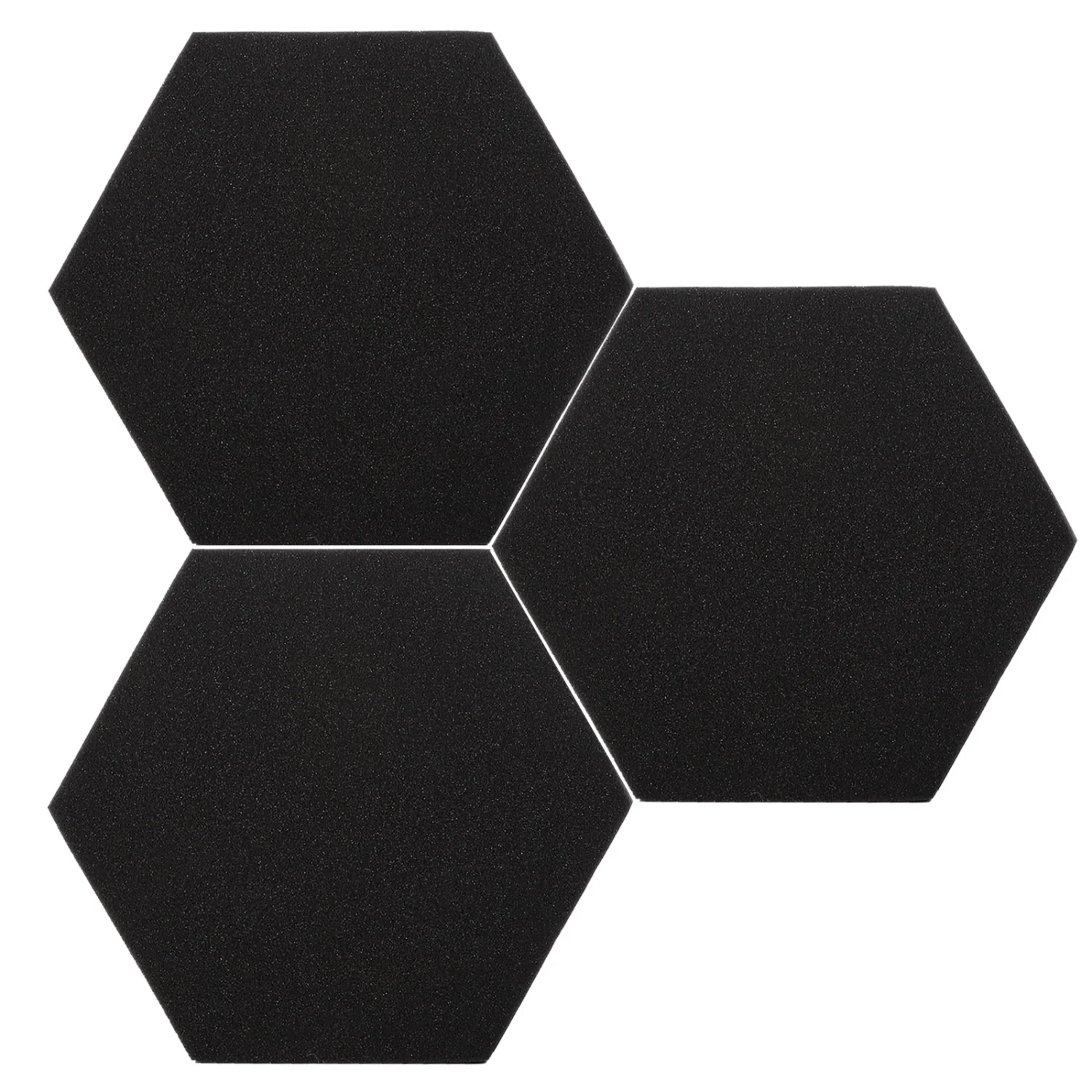 3PCS Soundproof Hexagon Fireproof High Density Soundproof Padding