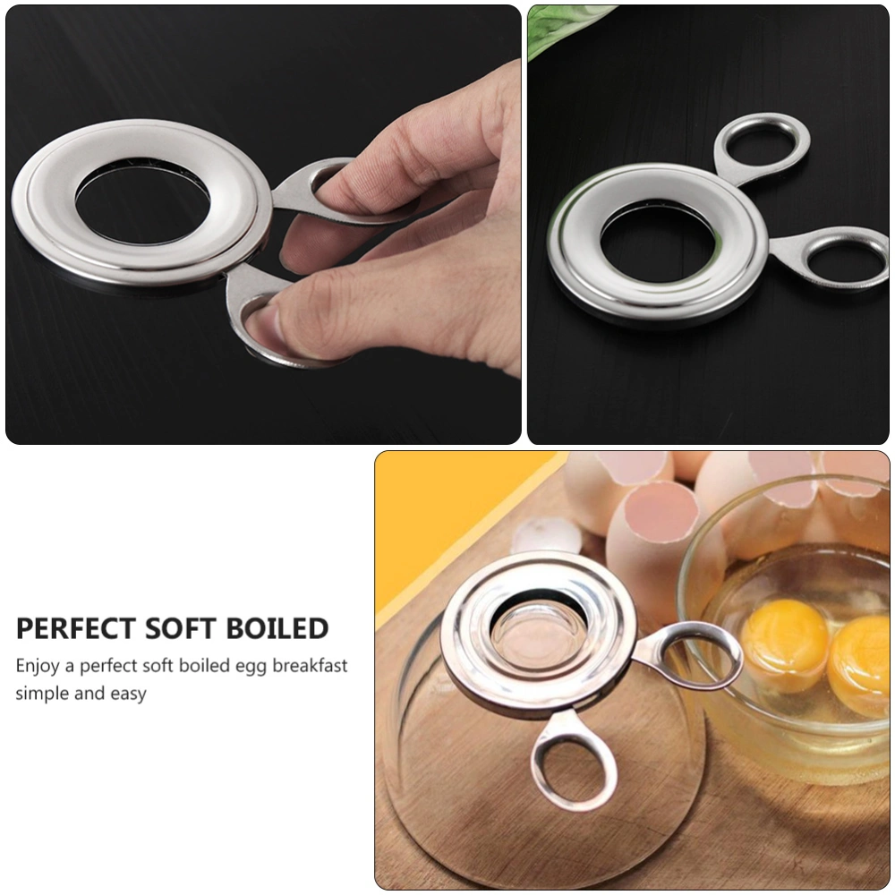 Egg Topper Cutter Stainless Eggshell Peeler Eggshell Separator Egg Opener