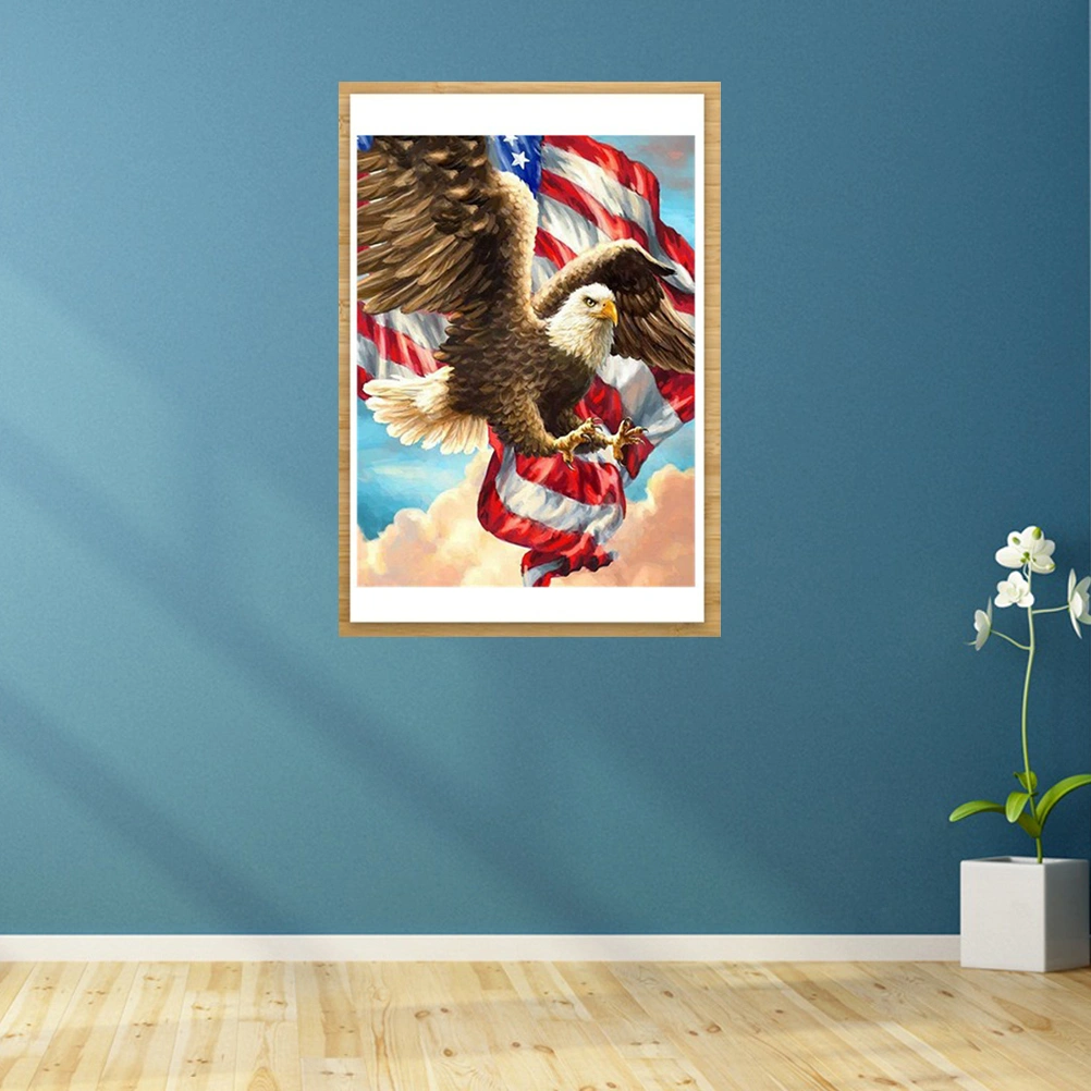 Beads Painting American Eagle Pattern Cross Stitch Painting by Diamond Home Ornaments Z340