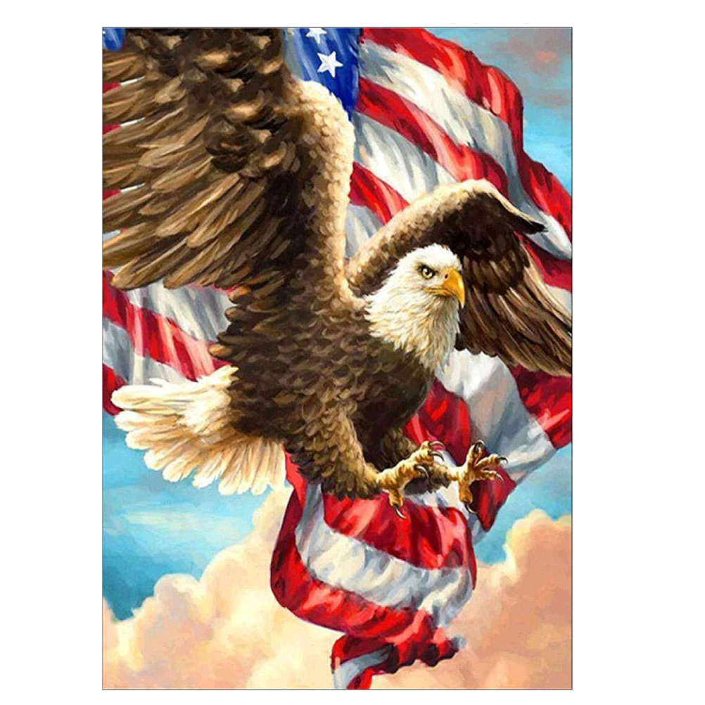 Beads Painting American Eagle Pattern Cross Stitch Painting by Diamond Home Ornaments Z340