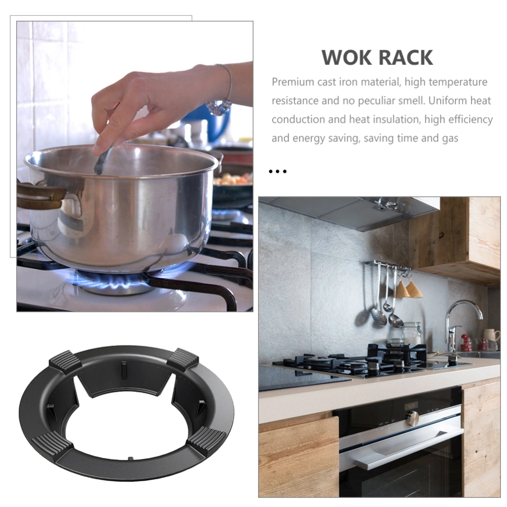 Wok Ring For Gas Stove Cast Iron 4-opening Windproof Fire Gather Gas Stove Ring