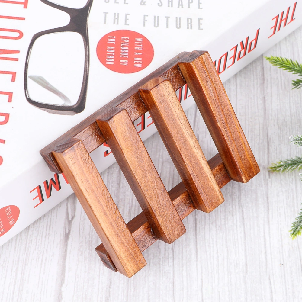 Creative Wooden Soap Holder Retro Style Soap Container Soap Dish Supplies Soap Drying Tools