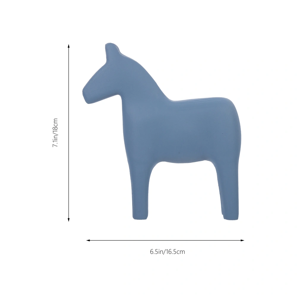 Desktop Wooden Horse Ornament Delicate Desktop Wood Horse Ornament For Kids