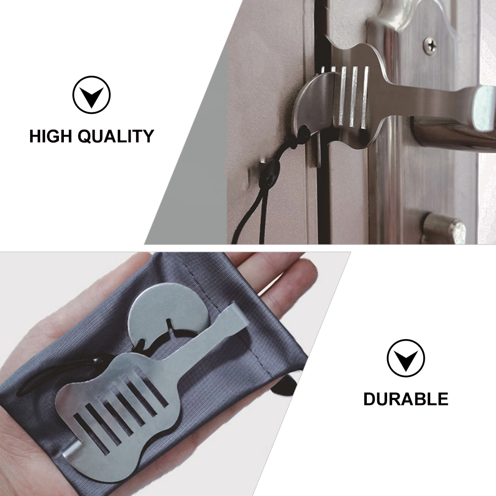 Stainless Steel Portable Door Bolt Home Punching Free Door Security Lock
