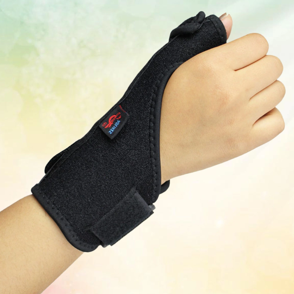 Thumb Support Splint Premium Spica Brace for High-Speed Recovery Pain Relief Arthritis for Right Hand (Black)