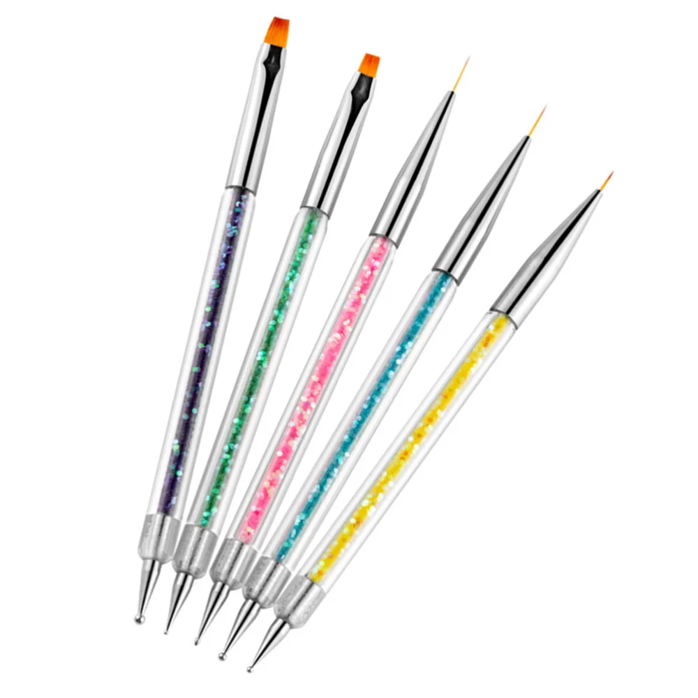 5pcs Nail Art Line Painting Brushes Liner Drawing Pen Manicure Tools for DIY