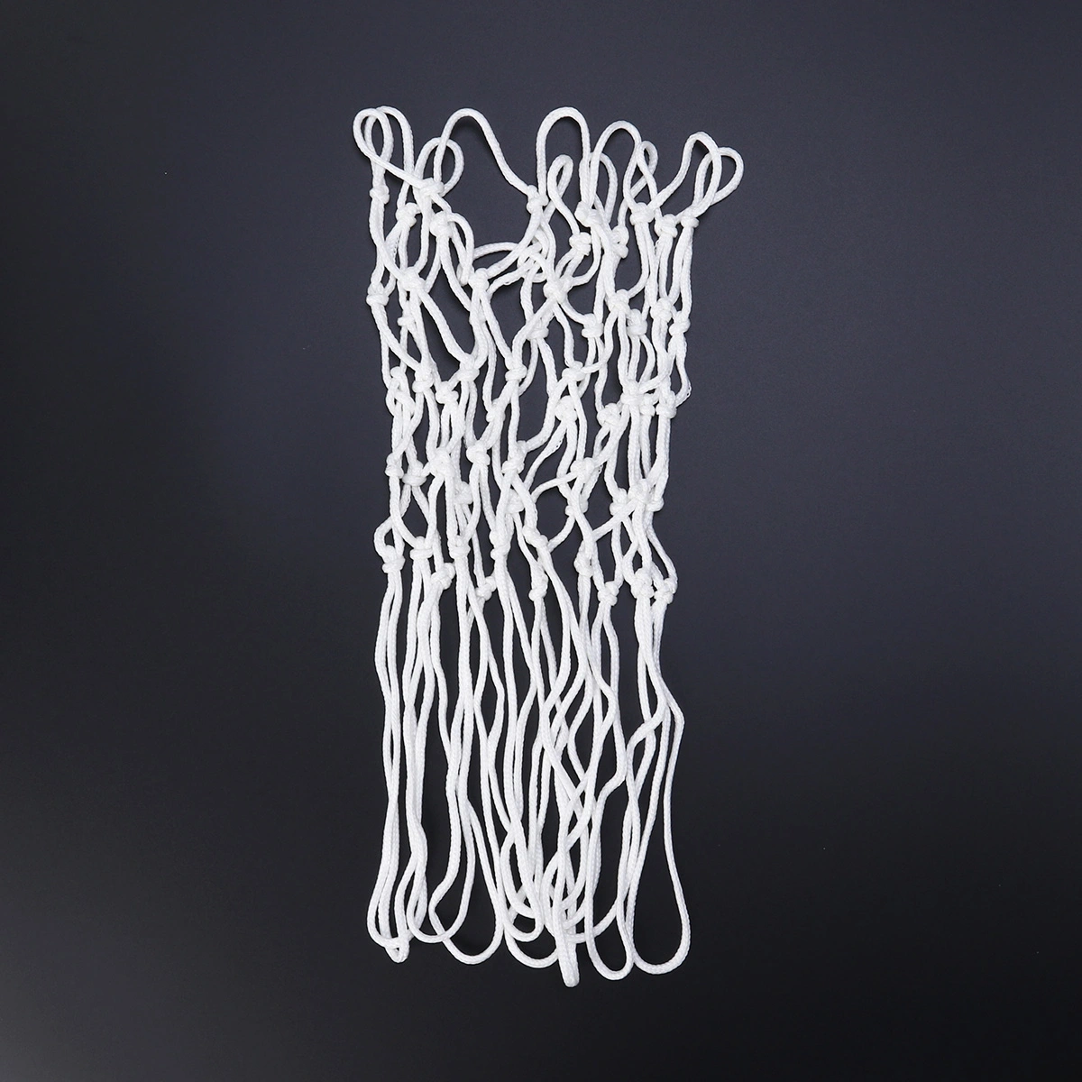 Night Glowing Luminous Basketball Net Nylon Braided Standard Professional Basketball Net Heavy Duty Thick Net Basketball Net (White)