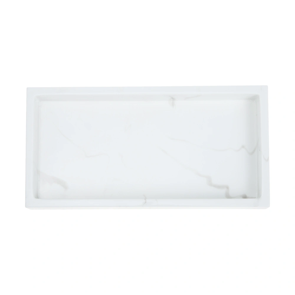 Marble Pattern Storage Tray Bathroom Toiletries Tray Sundries Storage Tray