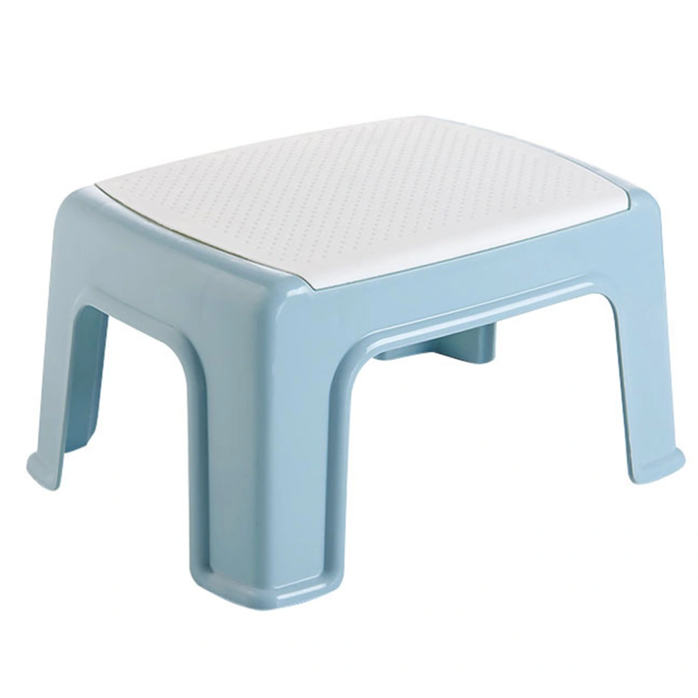 1pc Plastic Stool Small Stool Lightweight Footstool Portable Stool for Baby Kids Children (Sky-blue)