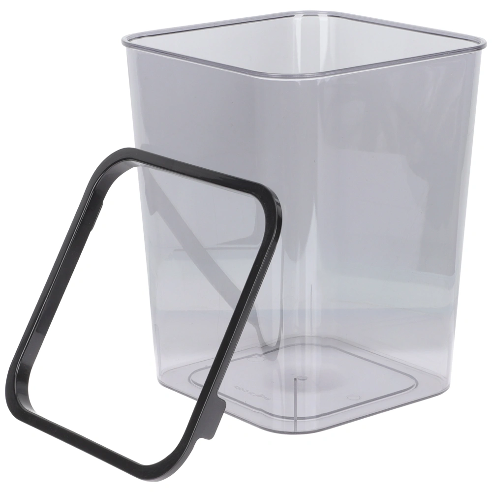 Decorative Garbage Basket Transparent Trash Bin Lidless Waste Paper Basket