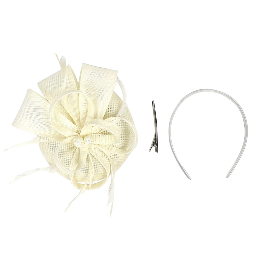 Bridal Imitation Linen  Hairdress Hair Accessories Head Stage Party Hairpin (Beige)