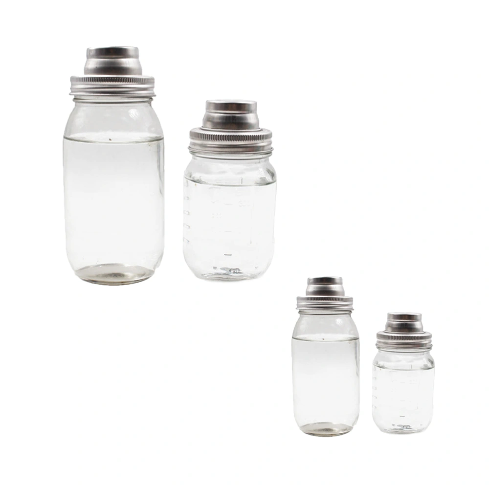 70MM Shaker Lids Sealing Stainless Steel Caps Leakproof Mason Jar Cover for Canning Jar Glass Bottle