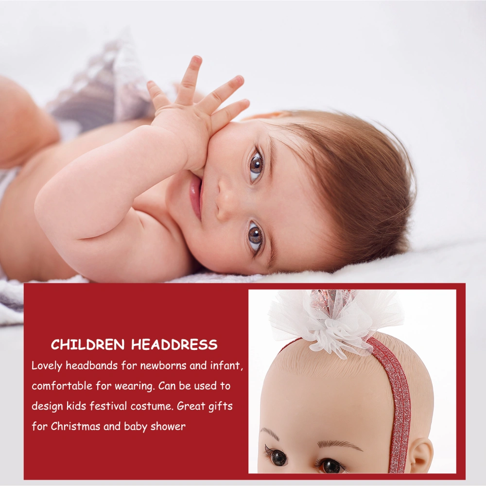 1pc Baby Christmas Hat Headbands Lovely Festival Hairbands Children Headdress