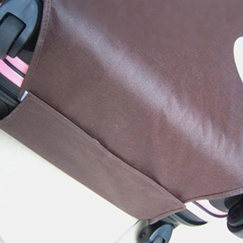 Foldable Waterproof Dustproof Luggage Cover Protector for 20-inch Trolley Case Suitcase (Coffee)