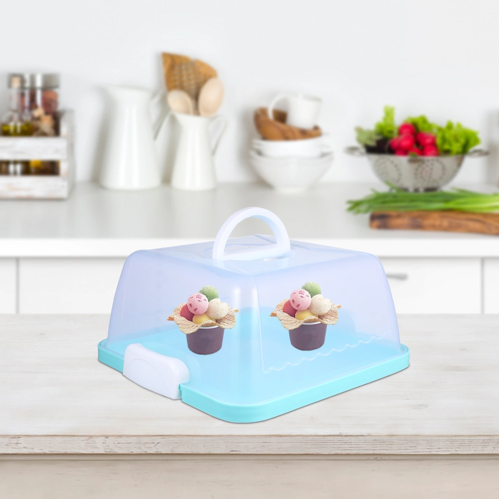 1pc Portable Cake Box Cupcake Carrier Food Preservation Box with Handle