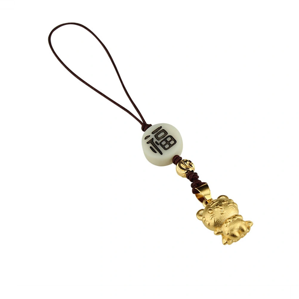 Luck Tiger Pendant Cell Phone Strap Tiger Pendants Car Key Hanging Decor
