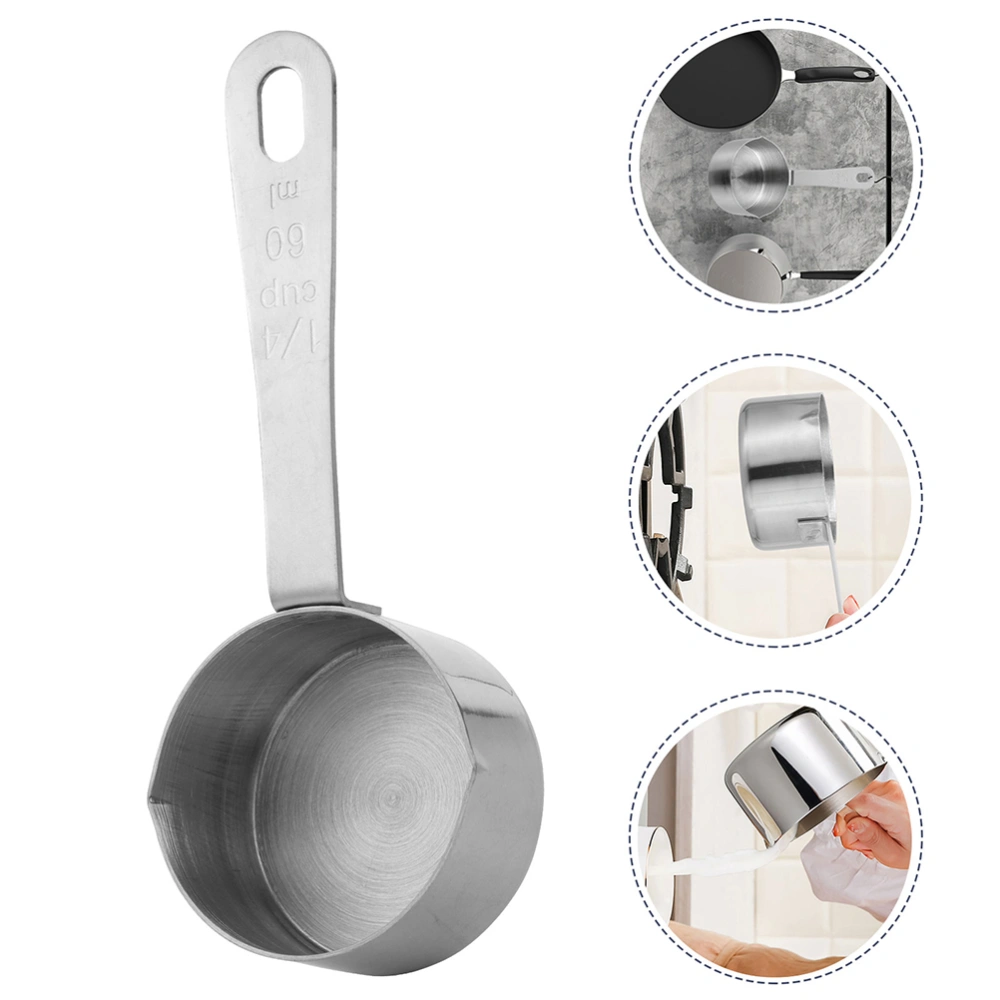 1Pc Sauce Pan Kitchen Measuring Pot Stainless Steel Saucepan Cooking Tool