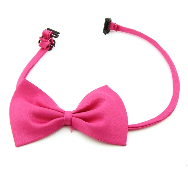 Pet Dog Puppy Cat Adjustable Bowknot Collar Bowtie Necktie Bow Tie (Rosy)