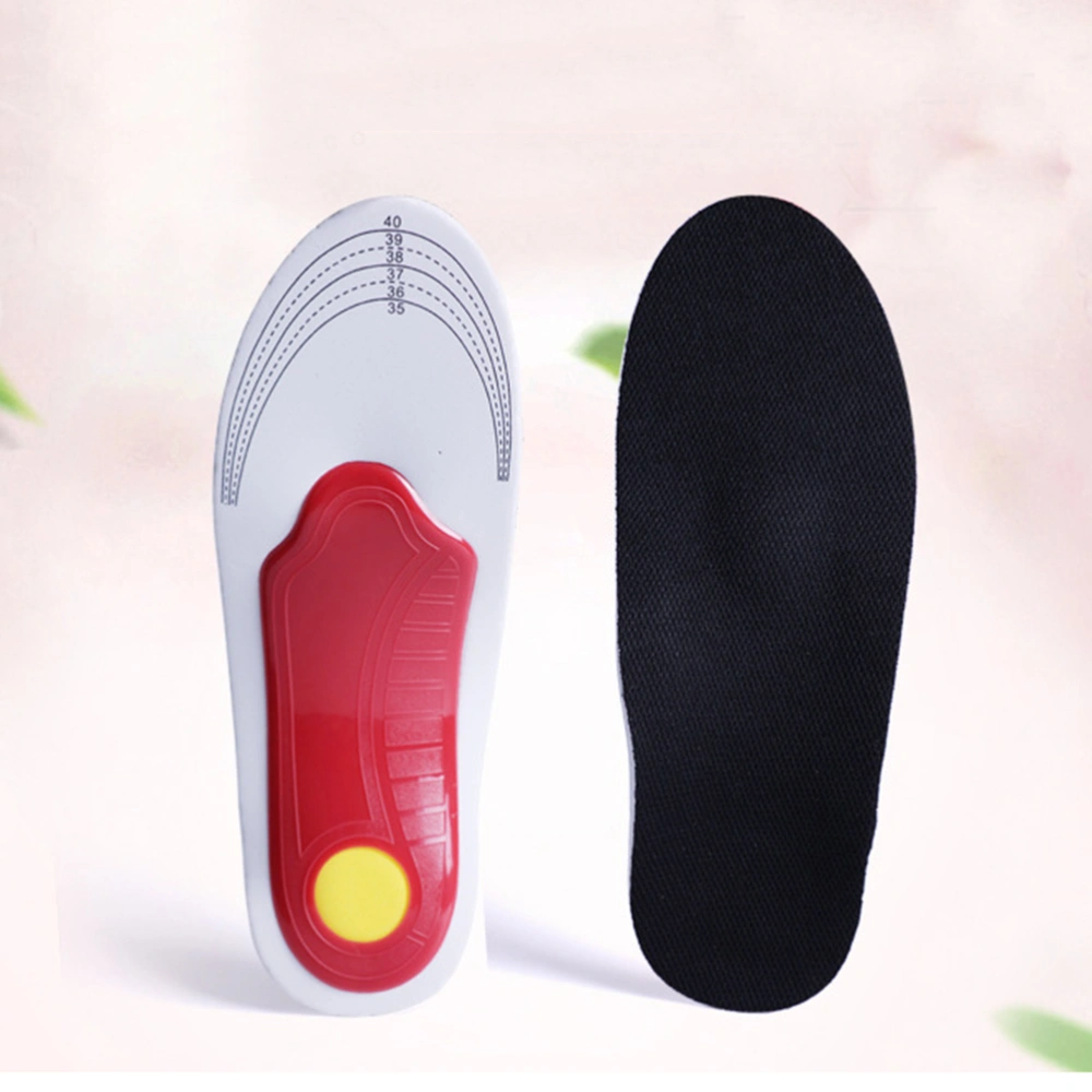 1 Pair Breathable Sweat Absorption EVA Buffer Cushion Insoles for Men Women Sports Foot Arch Support Size S