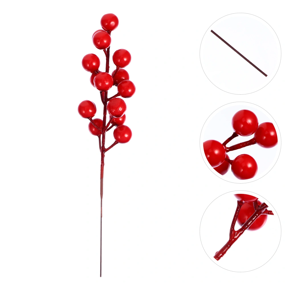 20pcs Simulation Christmas Berries Branch Christmas Home Party Decorations