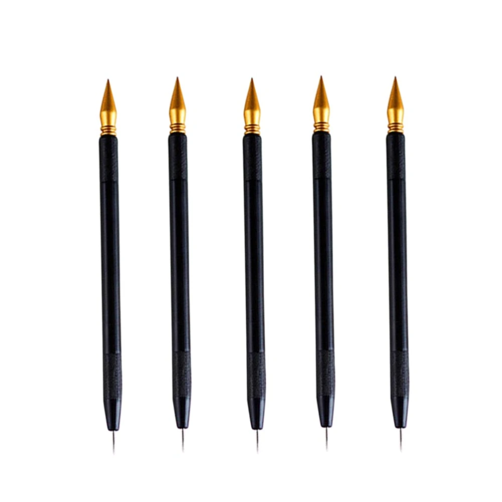 5 Pcs Scratch Painting Pens Sketch Art Drawing Scraping Pen Stylus Pens (Black)