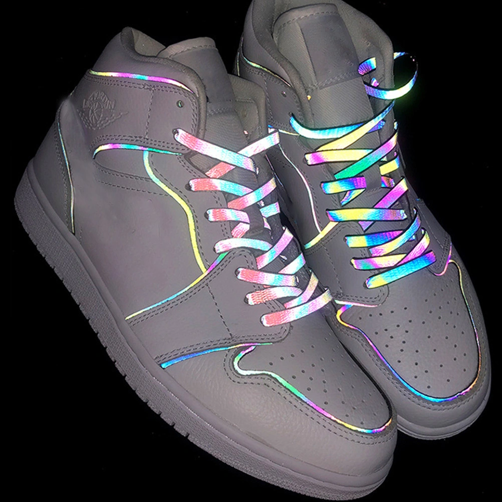 2 Pairs Luminous Shoelaces Colorful Shoelace Shoe Tie Reflective Shoelace