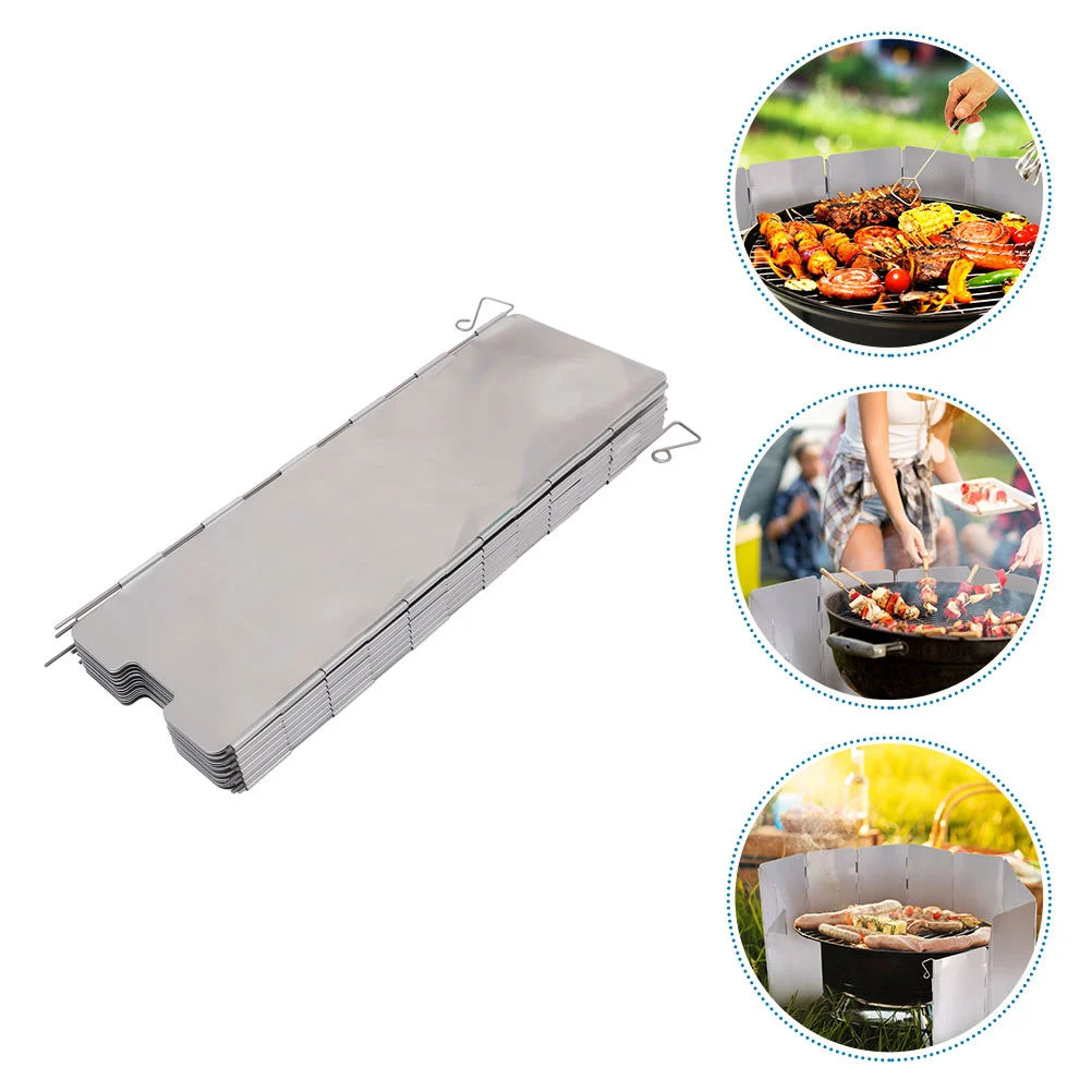Outdoor Cooker Stove Windscreen BBQ Stove Windproof Tool Portable Windshield