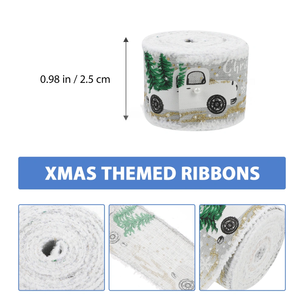  1 Roll DIY Crafts Ribbon Gift Box Wrapping Ribbon Christmas Ribbon Roll